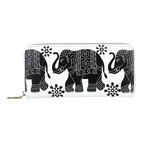 Elephant Print Wallet - Picture 2 of 5